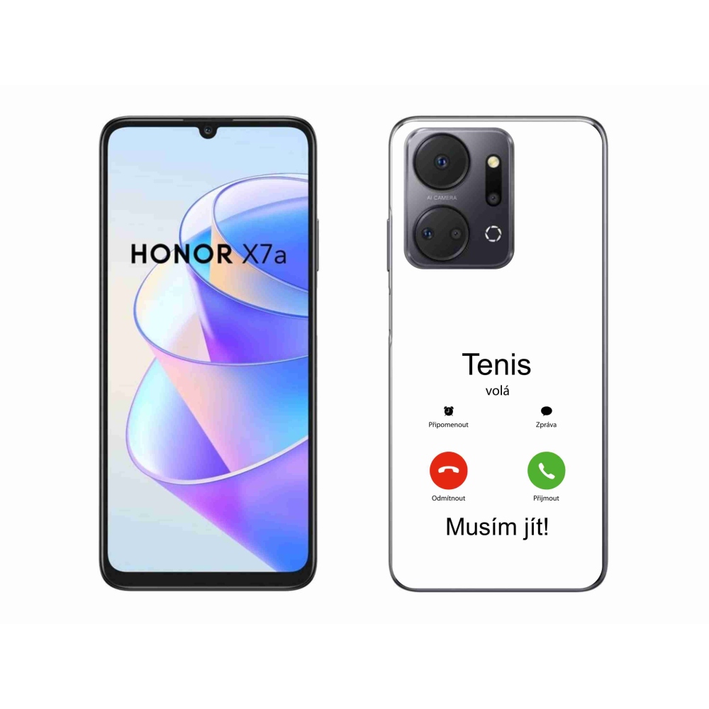 Gelový kryt mmCase na Honor X7a - tenis volá bílé pozadí
