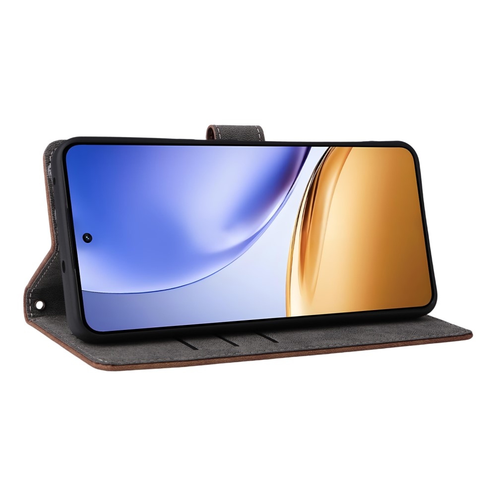RFID knížkové pouzdro na Realme 14 5G/ 14T 5G - hnědé