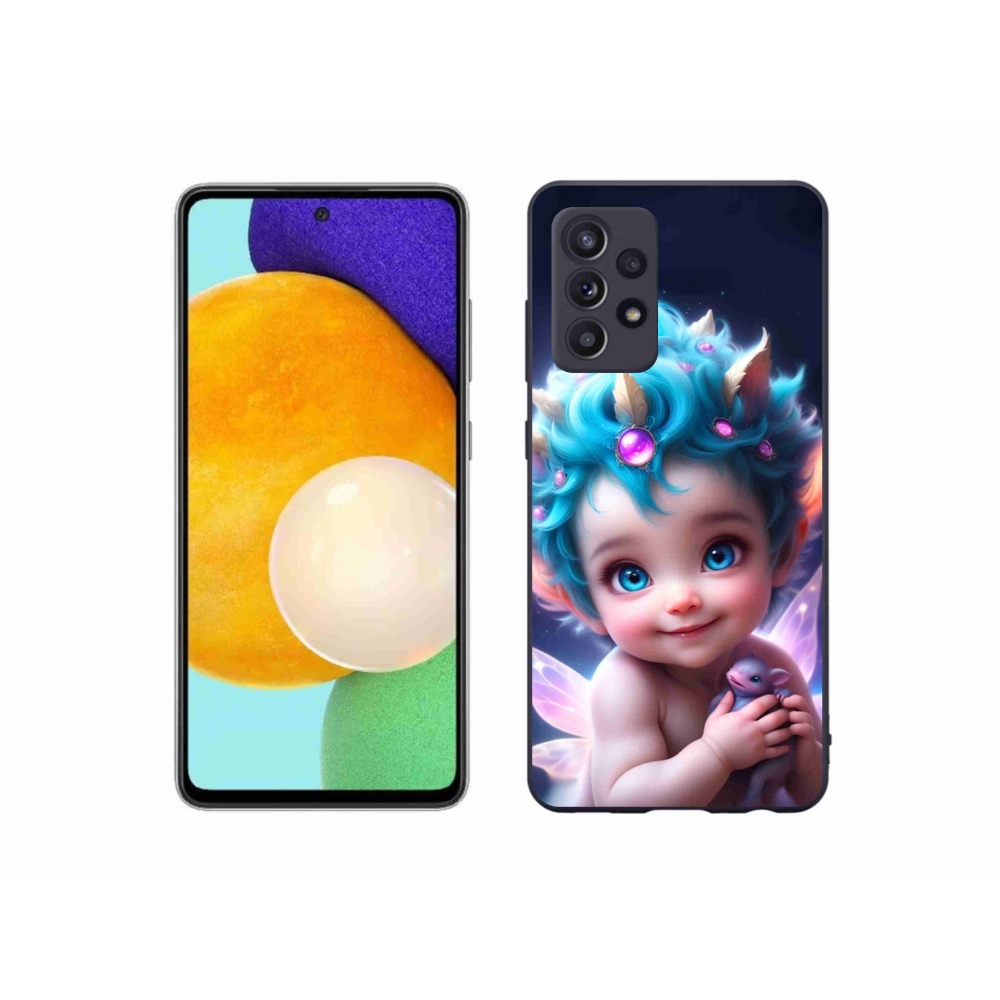 Gelový kryt mmCase na Samsung Galaxy A52/A52 5G - dítě s motýlími křídly