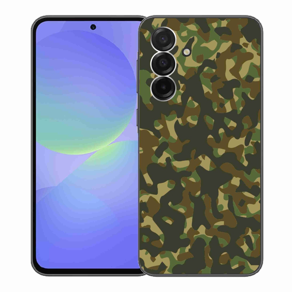 Gelový kryt mmCase na Samsung Galaxy A36 5G - maskáčový vzor 1
