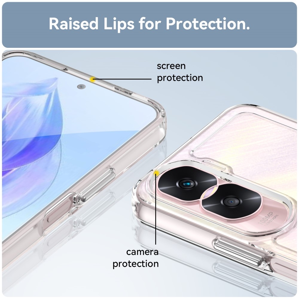 Průhledný gelový obal na Honor 90 Lite - průhledný