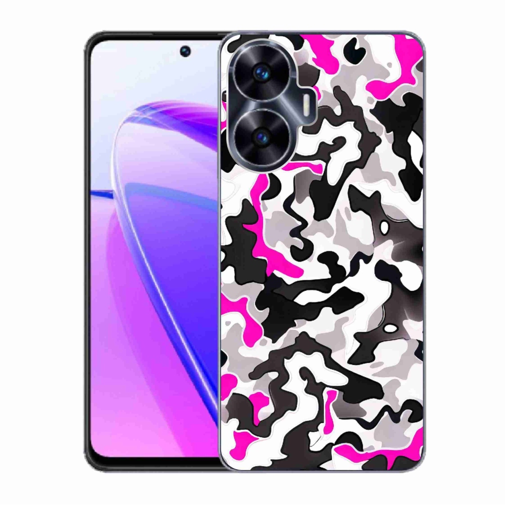Gelový kryt mmCase na Realme C55 - maskáčový vzor 5