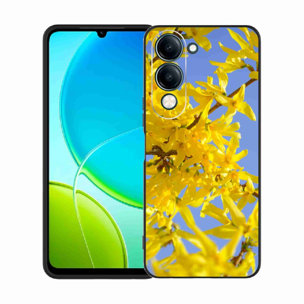Gelový kryt mmCase na Vivo Y29s 5G - žluté květy