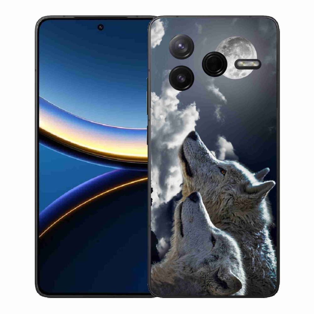 Gelový kryt mmCase na Xiaomi Poco F7 Pro - vlci
