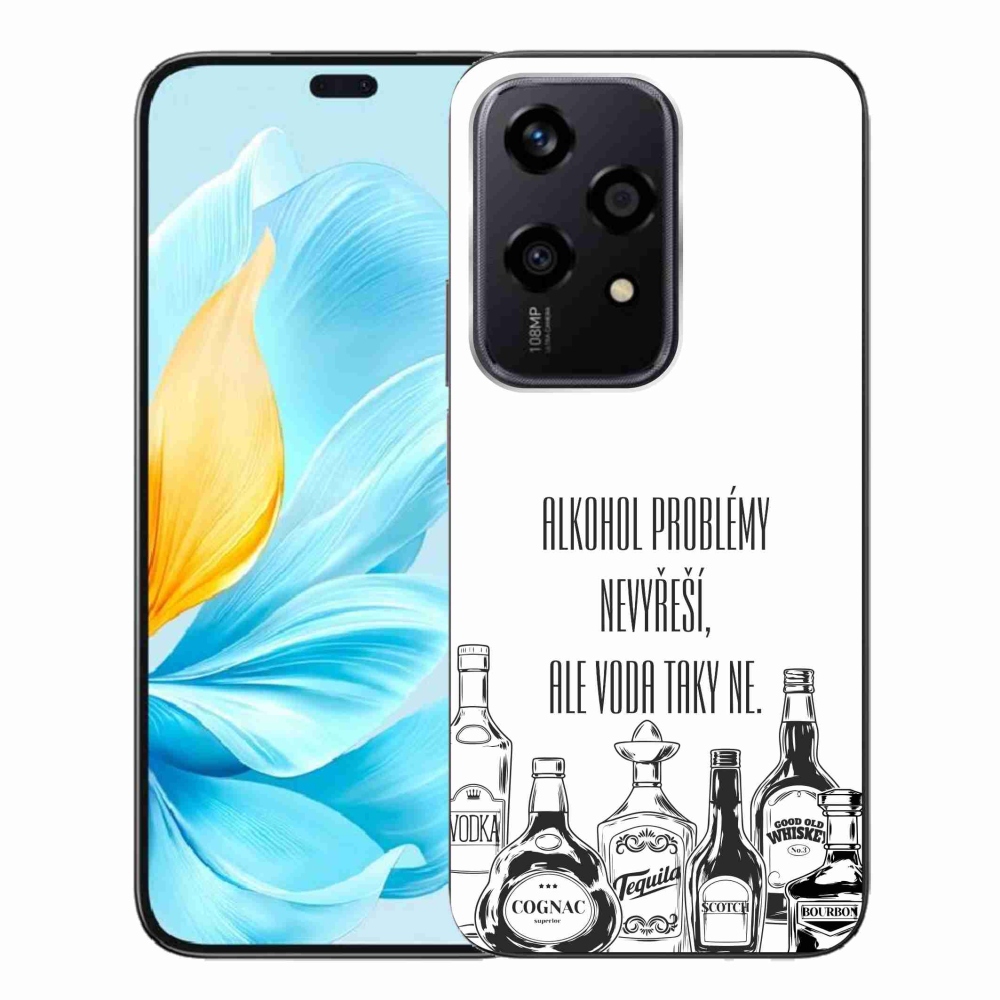 Gelový kryt mmCase na Honor 200 Lite 5G - vtipný text bílé pozadí