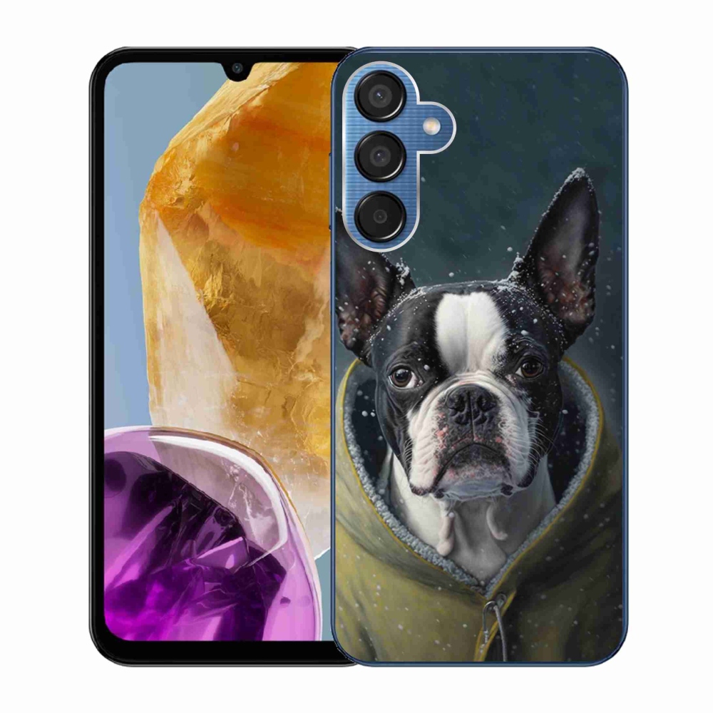 Gelový kryt mmCase na Samsung Galaxy M15 5G - buldoček