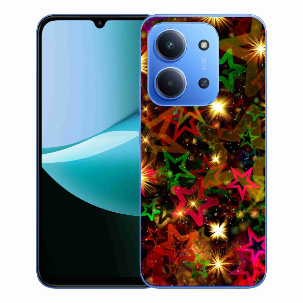 Gelový kryt mmCase na Xiaomi Redmi 15C 4G/5G (173mm) - barevné hvězdičky