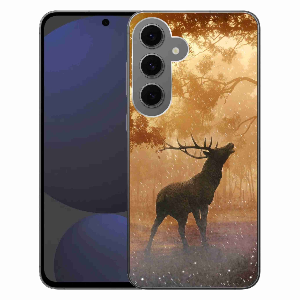 Gelový kryt mmCase na Samsung Galaxy S24 FE - jelen v říji