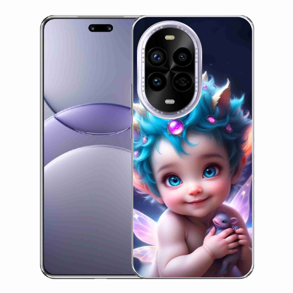 Gelový kryt mmCase na Huawei Nova 13 Pro 5G - dítě s motýlími křídly