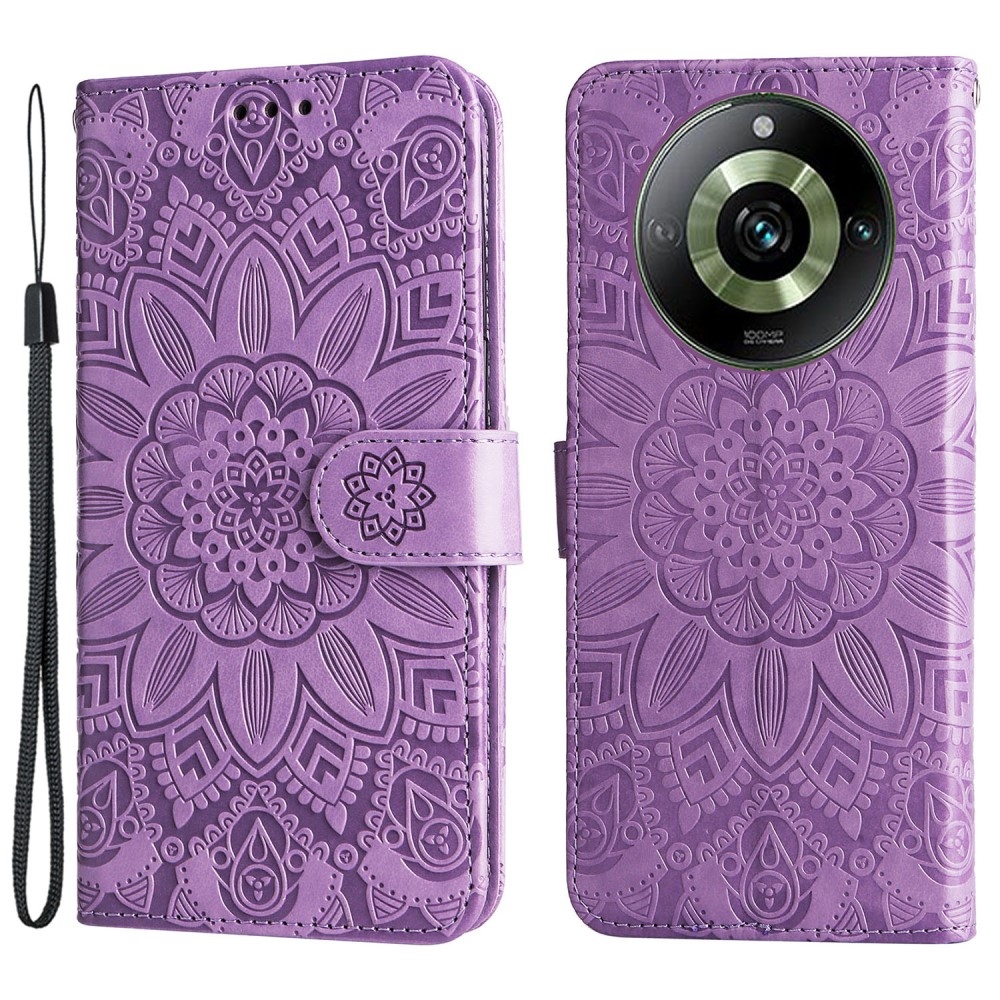 Sunflower knížkové pouzdro na Realme 11 Pro 5G/11 Pro+ 5G - fialové