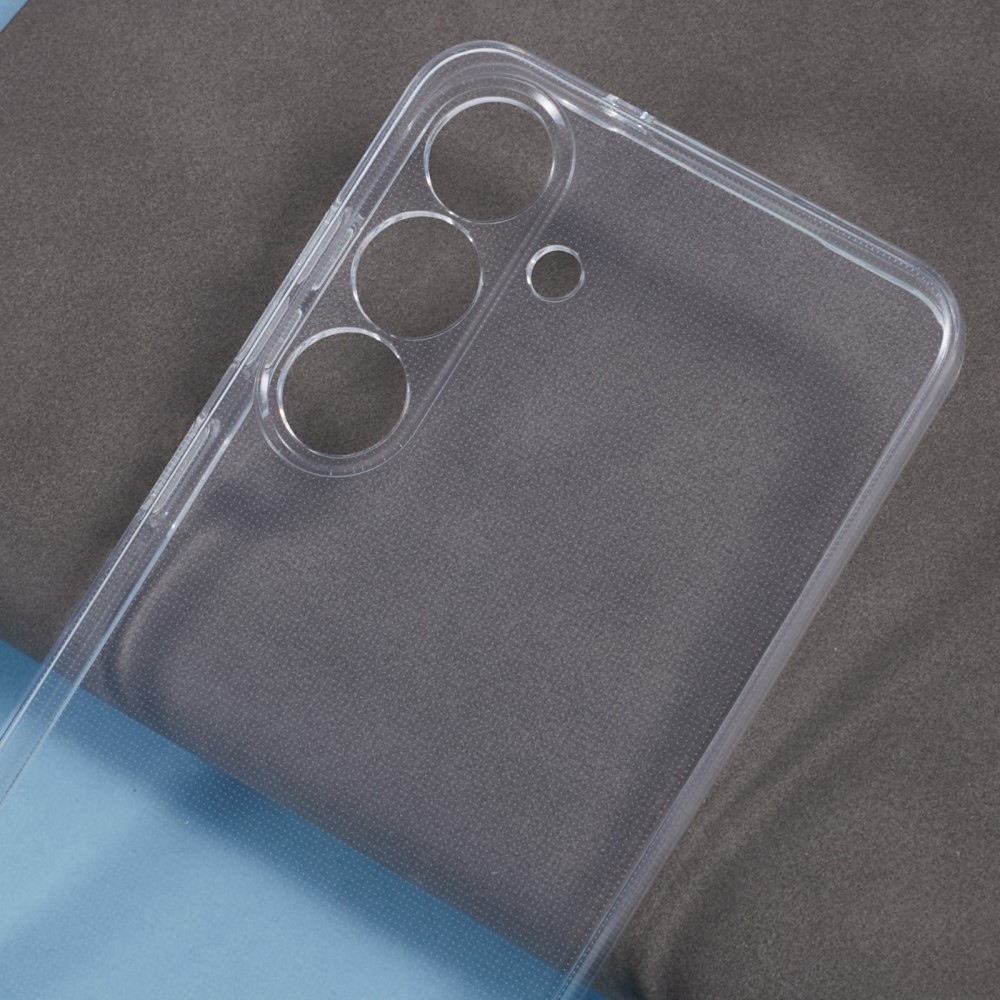 Průhledný gelový obal na mobil Samsung Galaxy S25+ - průhledný