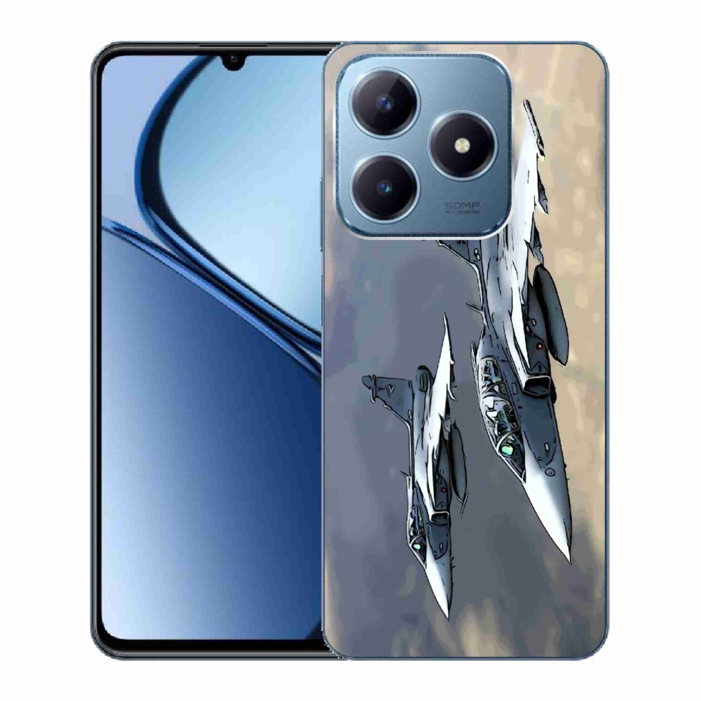 Gelový kryt mmCase na Realme C63 - stíhačky