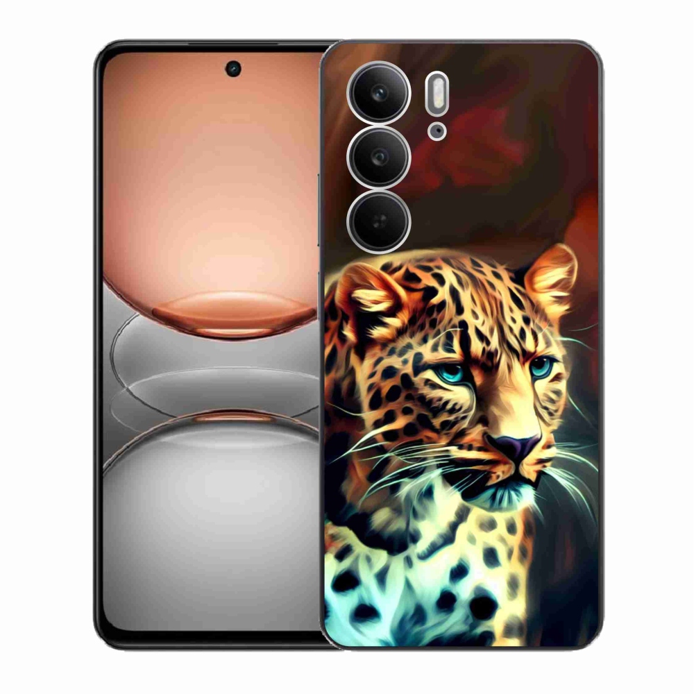 Gelový kryt mmCase na Realme C75 - leopard