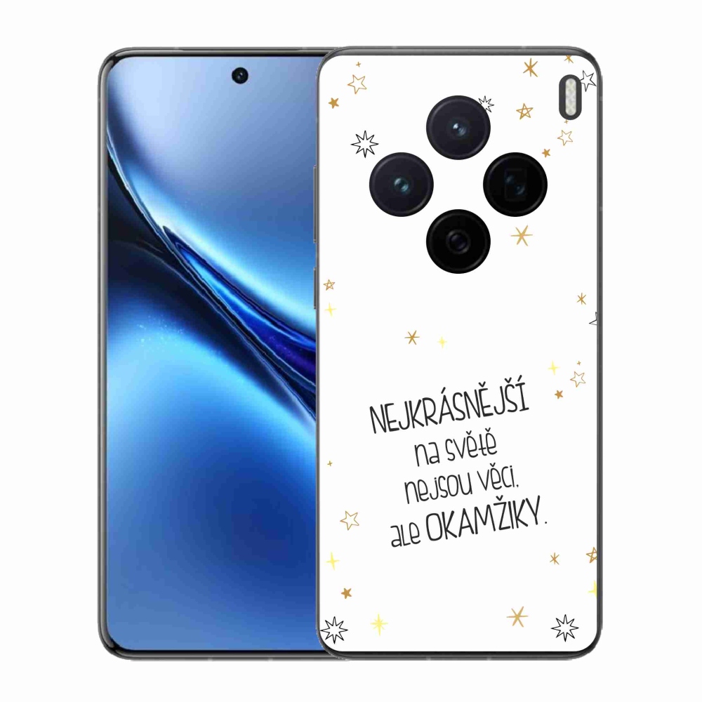 Gelový kryt mmCase na Vivo X200 5G - citát 4 bílé pozadí