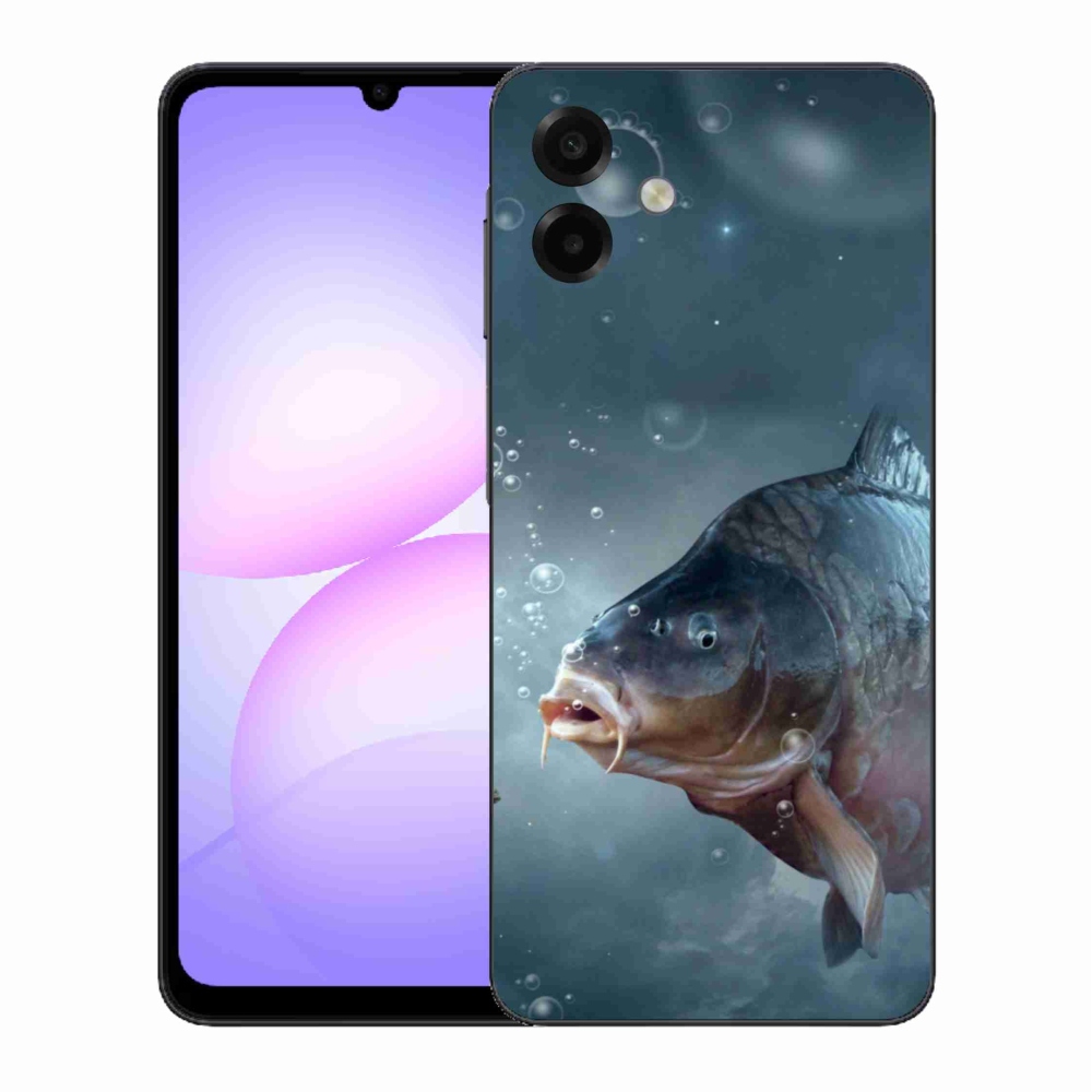 Gelový kryt mmCase na Samsung Galaxy A07 4G - kapr a bublinky