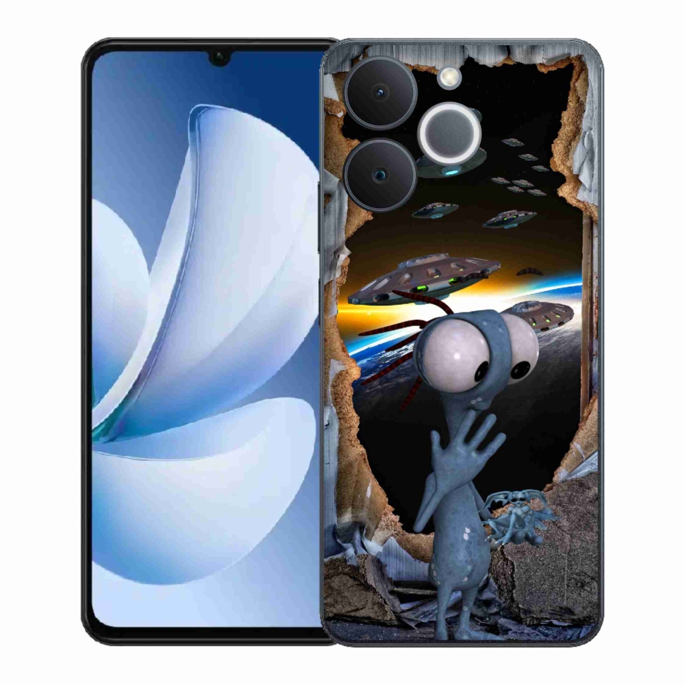 Gelový kryt mmCase na Realme Note 70T - mimozemšťan