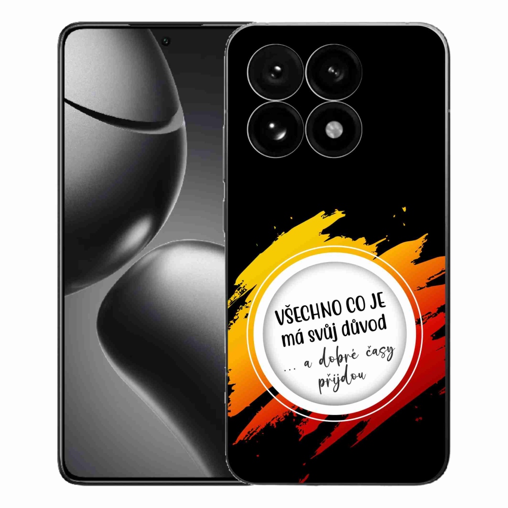 Gelový kryt mmCase na Xiaomi 15T - citát 3 černé pozadí
