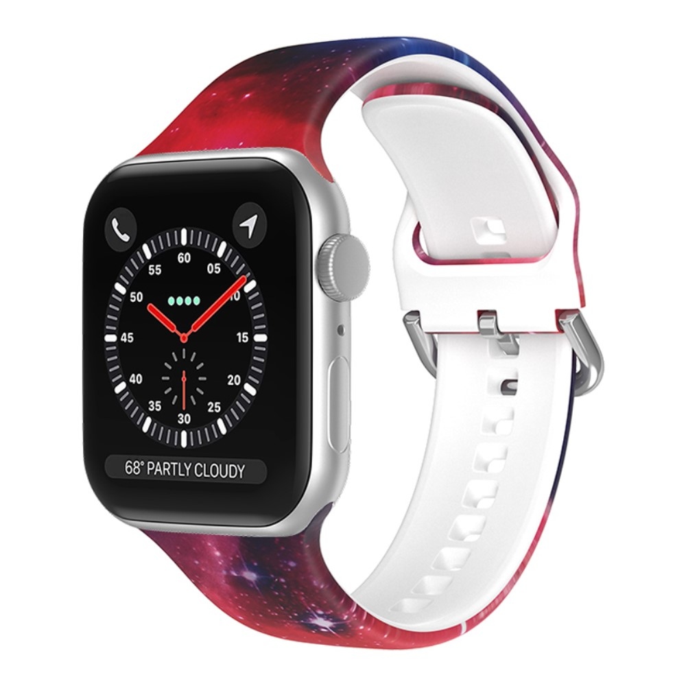 Print silikonový řemínek na Apple Watch Ultra/Ultra 2 49mm/SE/SE 2022/2023 44mm/9/8/7 45mm/6/5/4 44mm/3/2/1 42 mm - vzor E
