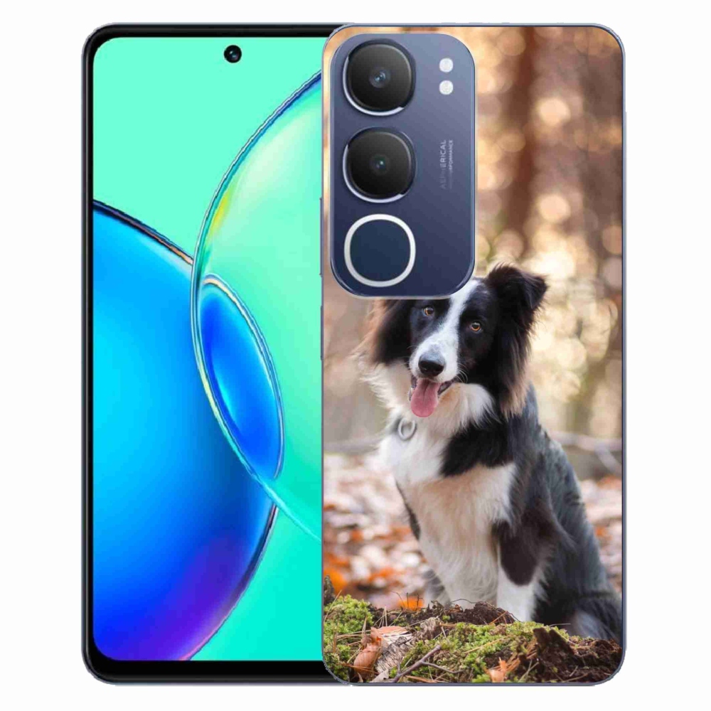 Gelový kryt mmCase na Vivo Y19s - border kolie 1