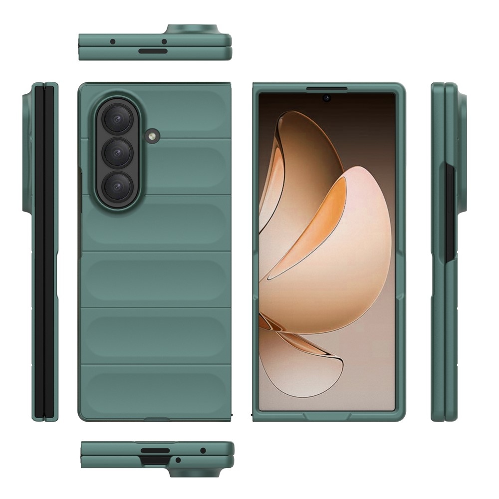 Rugg odolný gelový obal na Samsung Galaxy Z Fold7 5G - zelený