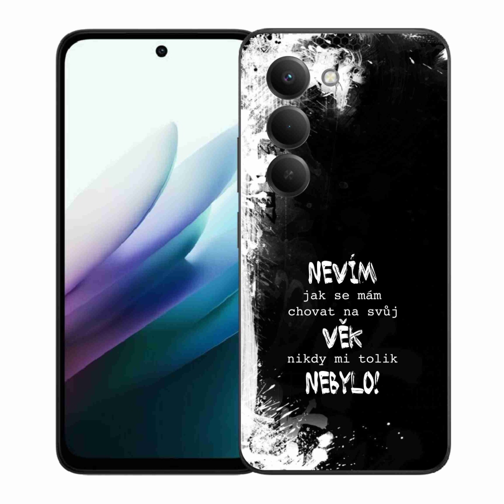 Gelový kryt mmCase na Xiaomi Redmi 15 4G/5G (171mm) - vtipný text 14 černé pozadí