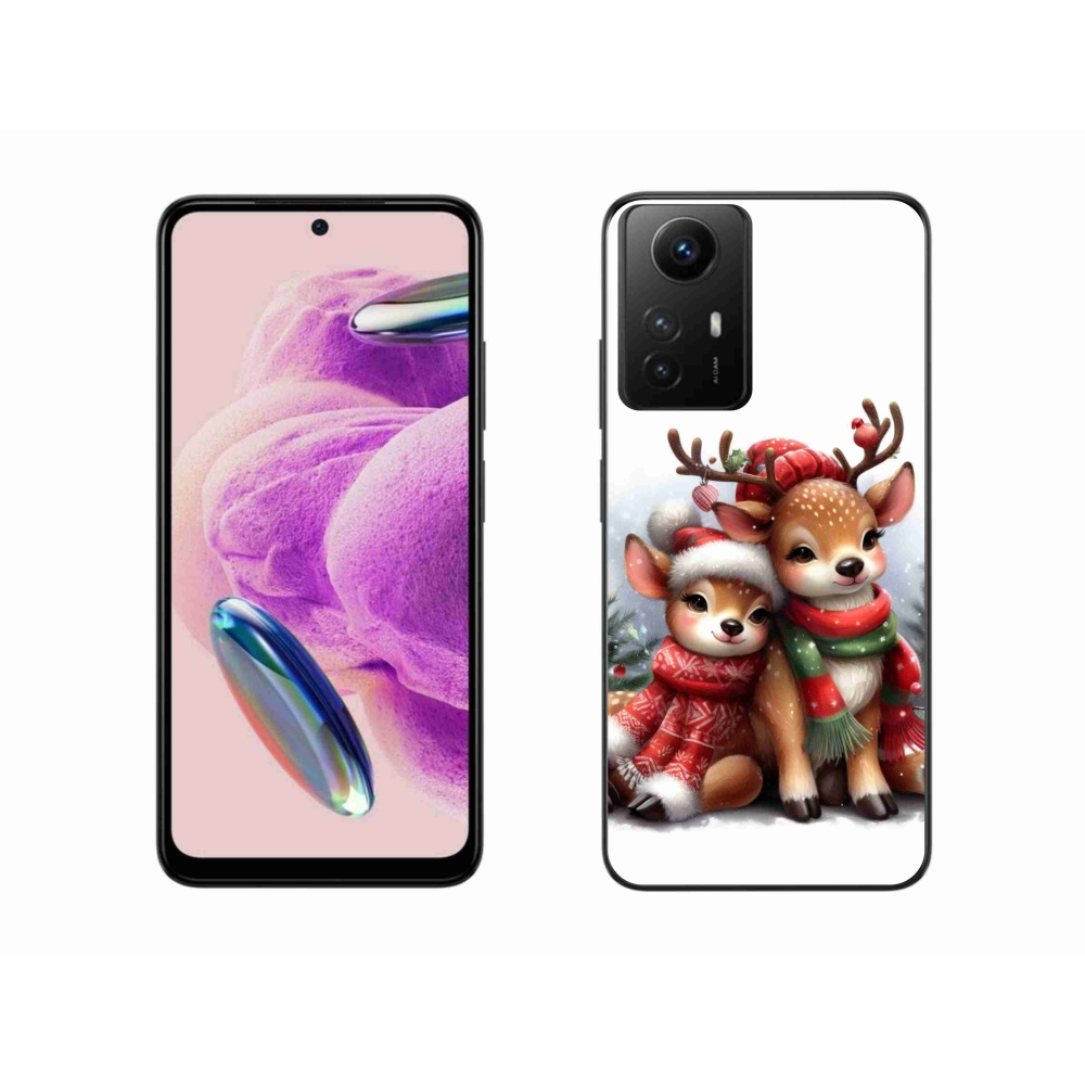 Gelový kryt mmCase na Xiaomi Redmi Note 12S - vánoční sobi