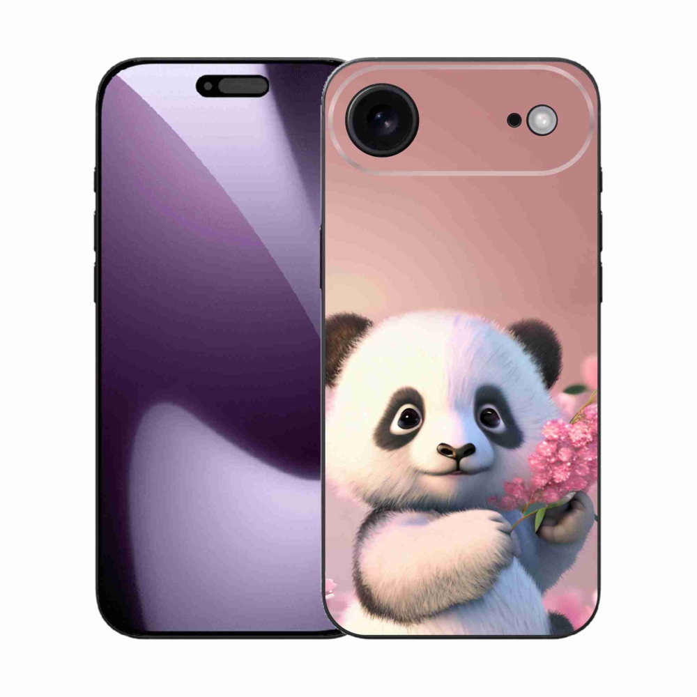 Gelový kryt mmCase na iPhone 17 Air - roztomilá panda