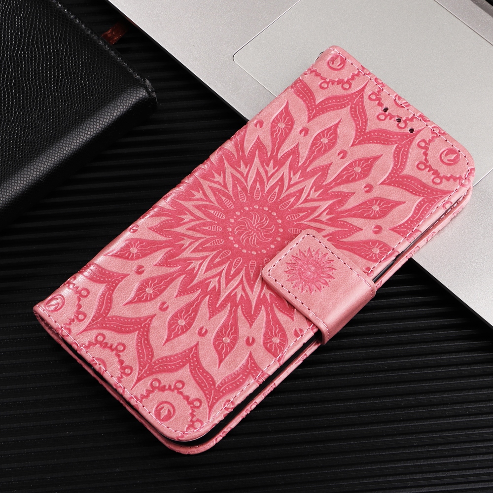Sunflower knížkové pouzdro na Xiaomi Redmi 15C 4G/5G (173mm) - růžové