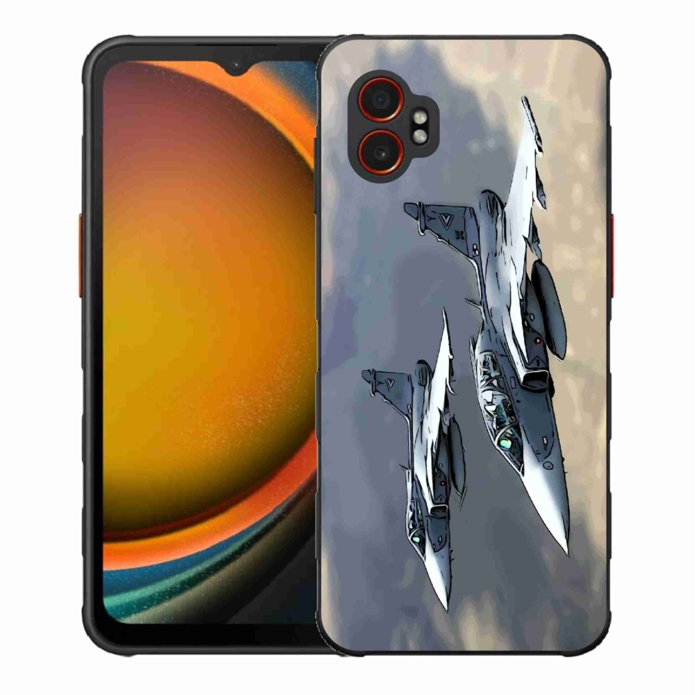 Gelový kryt mmCase na Samsung Galaxy Xcover 7 Pro - stíhačky