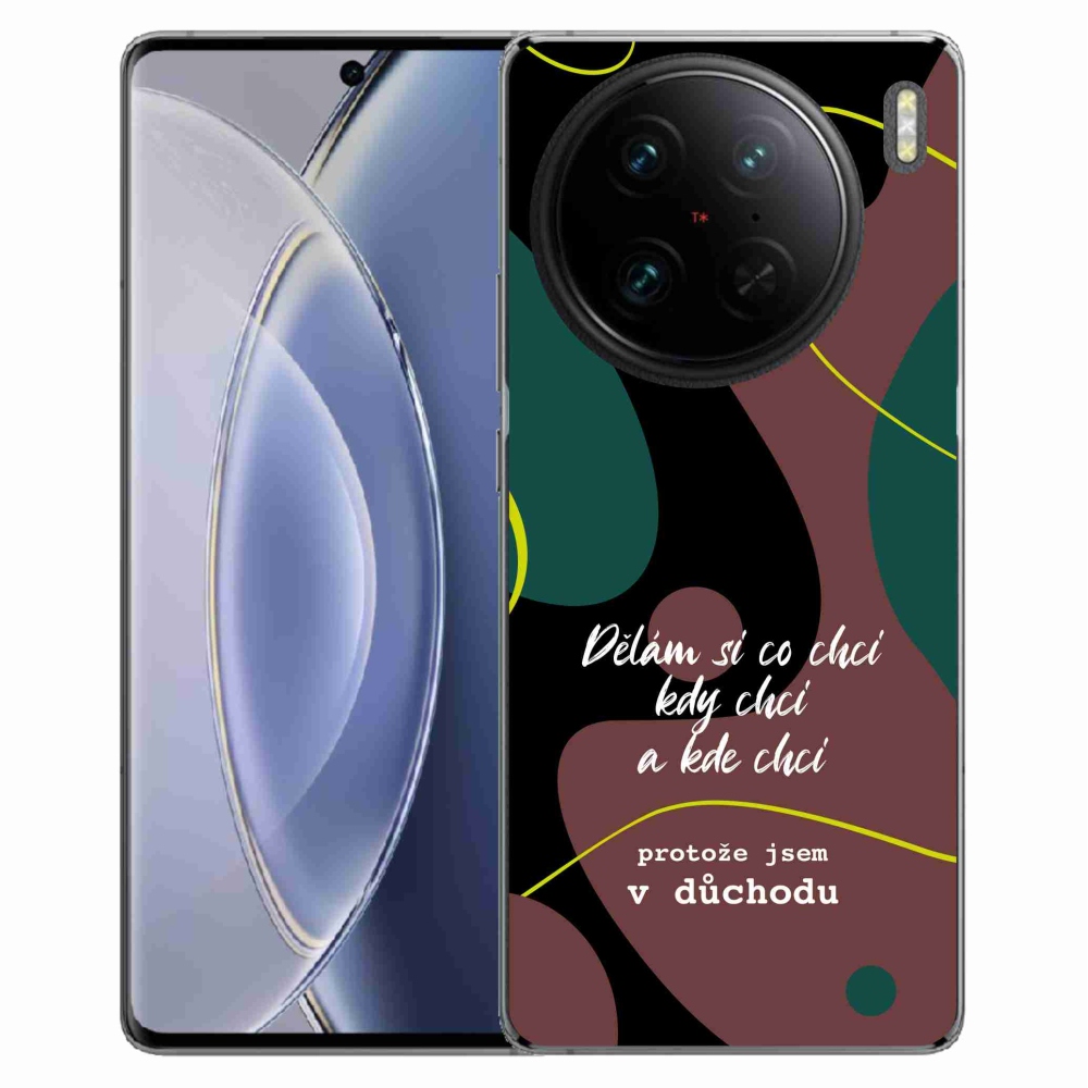 Gelový kryt mmCase na Vivo X90 Pro - vtipný text 10 černé pozadí