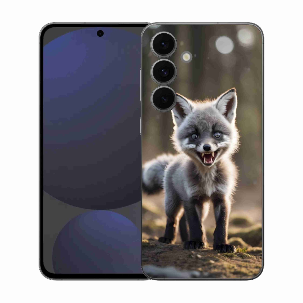Gelový kryt mmCase na Samsung Galaxy S25 FE - rozzuřená liška