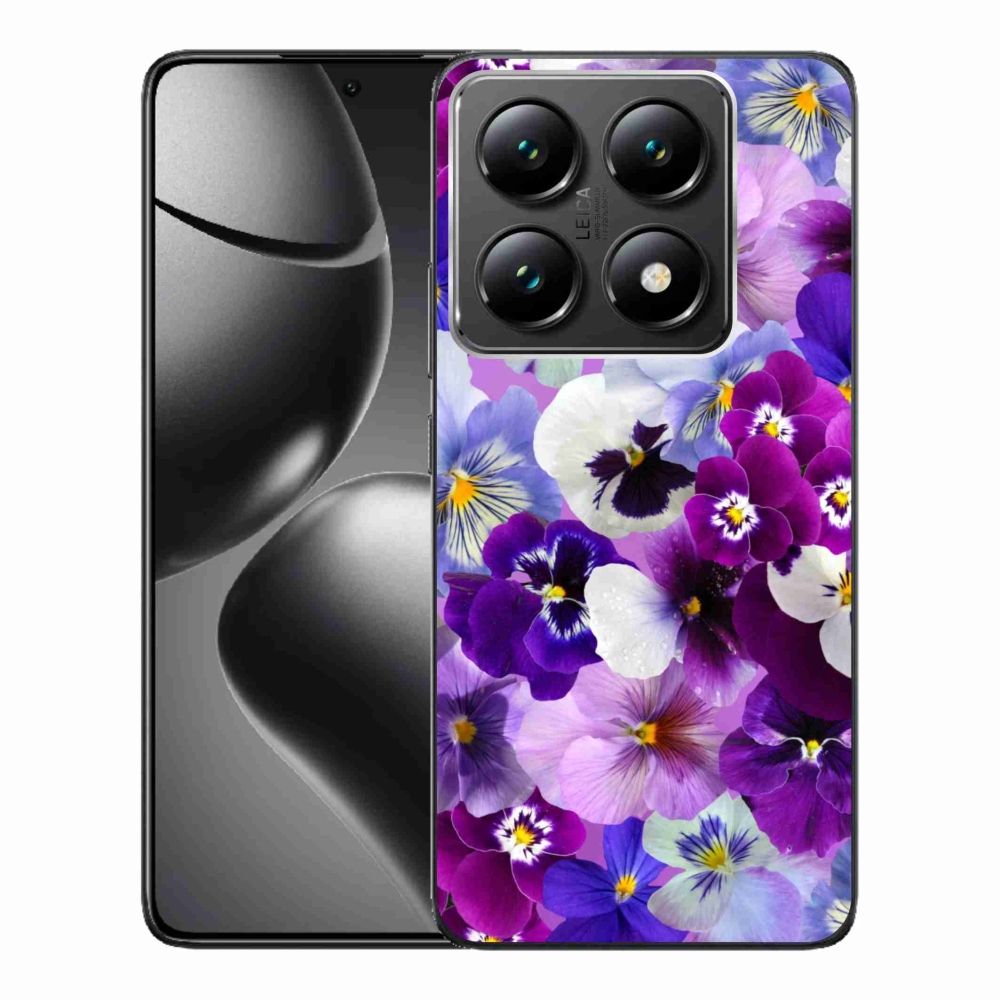 Gelový kryt mmCase na Xiaomi 14T Pro - květiny 9