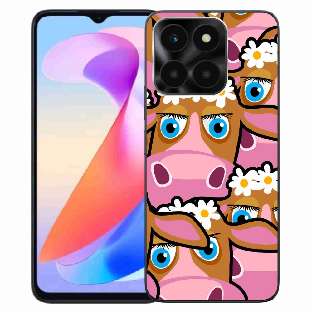 Gelový kryt mmCase na Honor X6a - kreslené kravičky