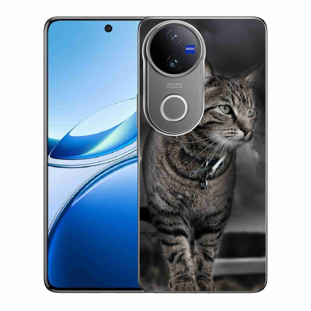 Gelový kryt mmCase na Vivo V50 5G - kočka