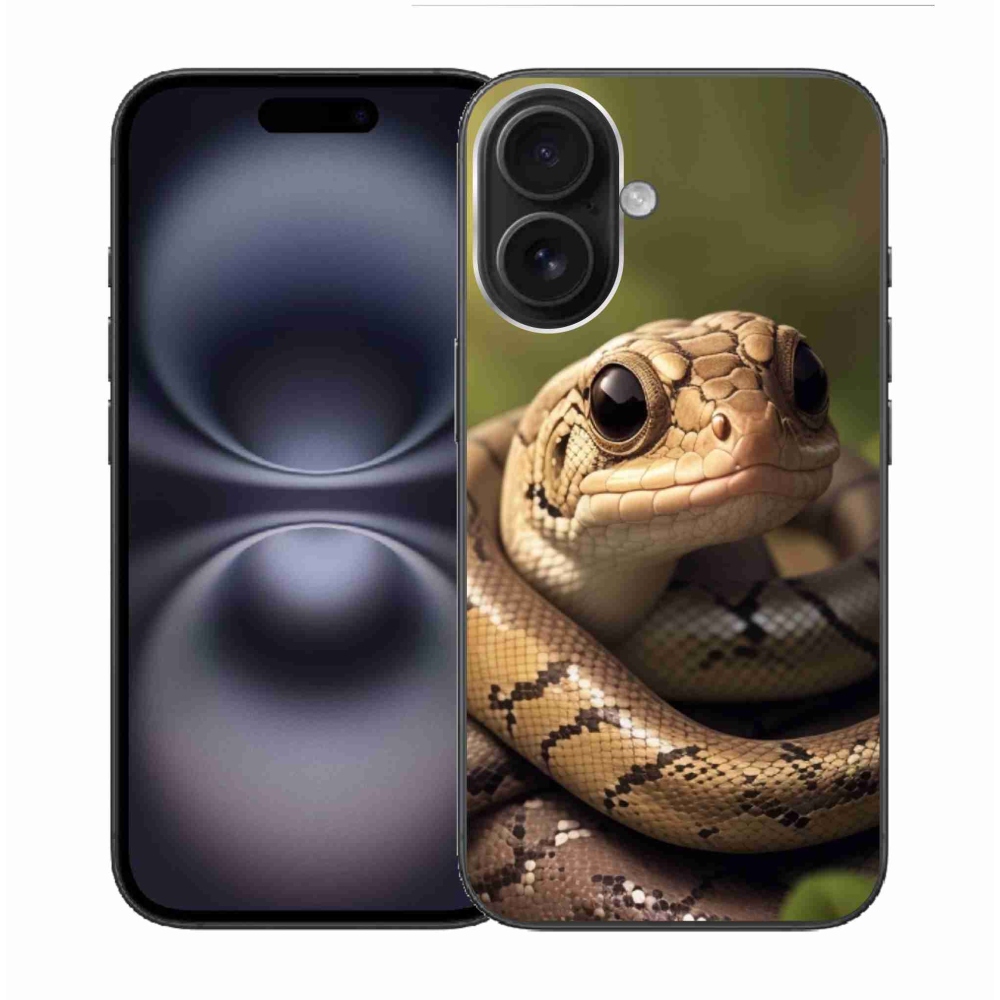 Gelový kryt mmCase na iPhone 16 - had 1