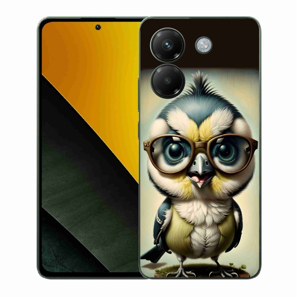 Gelový kryt mmCase na Xiaomi Poco M7 Pro 5G - mládě s brýlemi