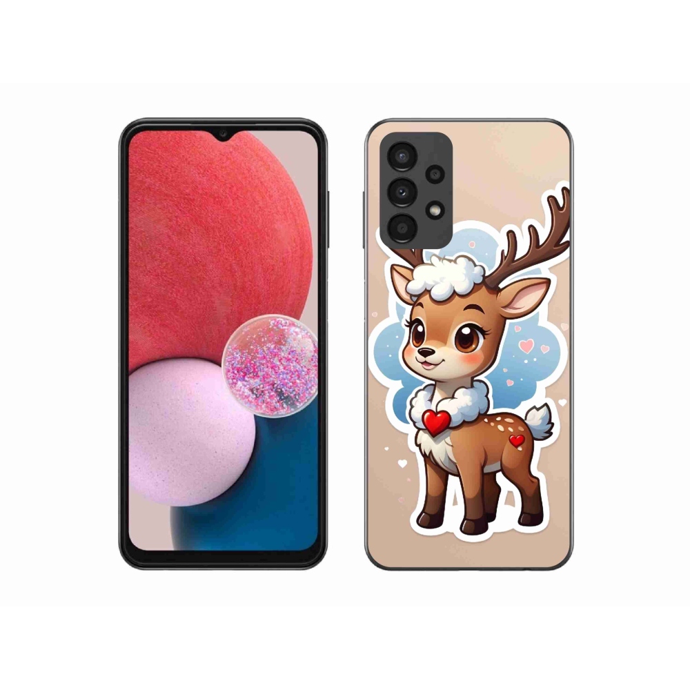 Gelový kryt mmCase na Samsung Galaxy A13 4G - kreslený sob
