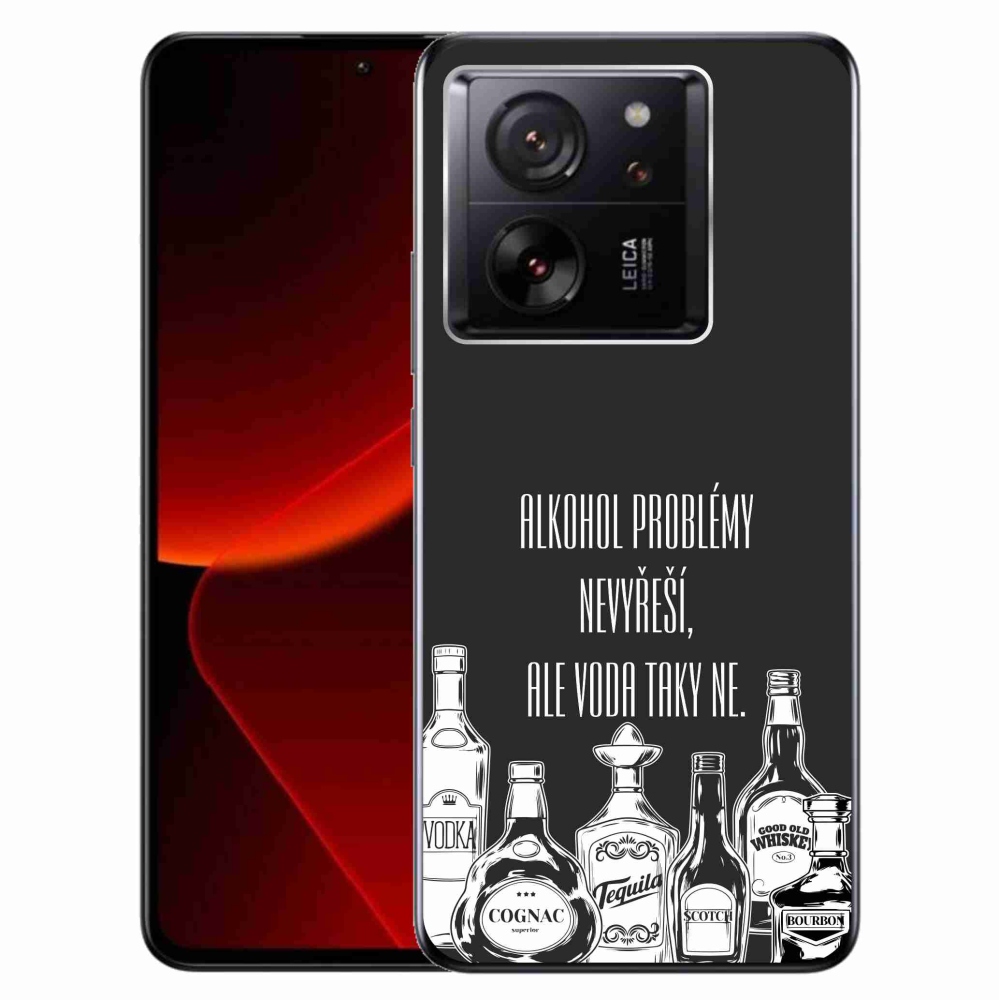 Gelový kryt mmCase na Xiaomi 13T/13T Pro - vtipný text černé pozadí