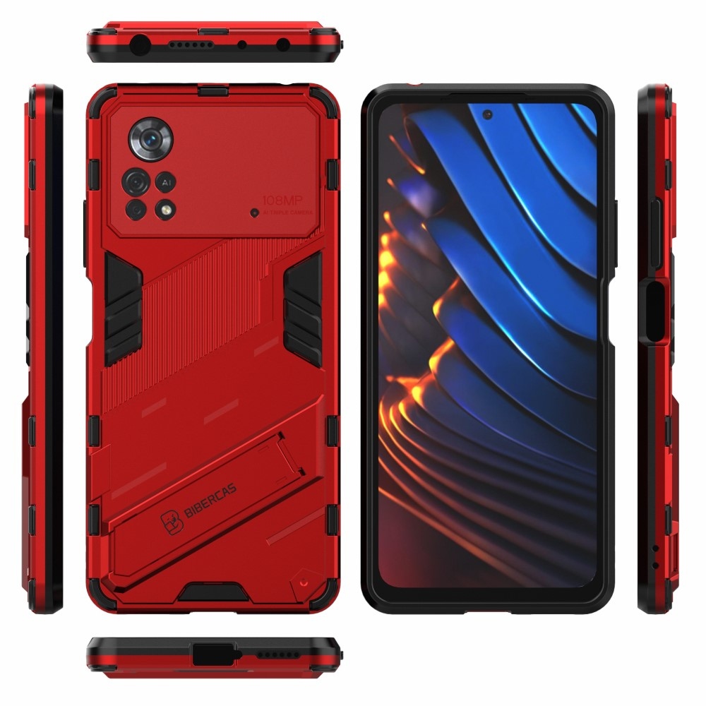 Armory odolný kryt na Xiaomi Poco X4 Pro 5G - červený