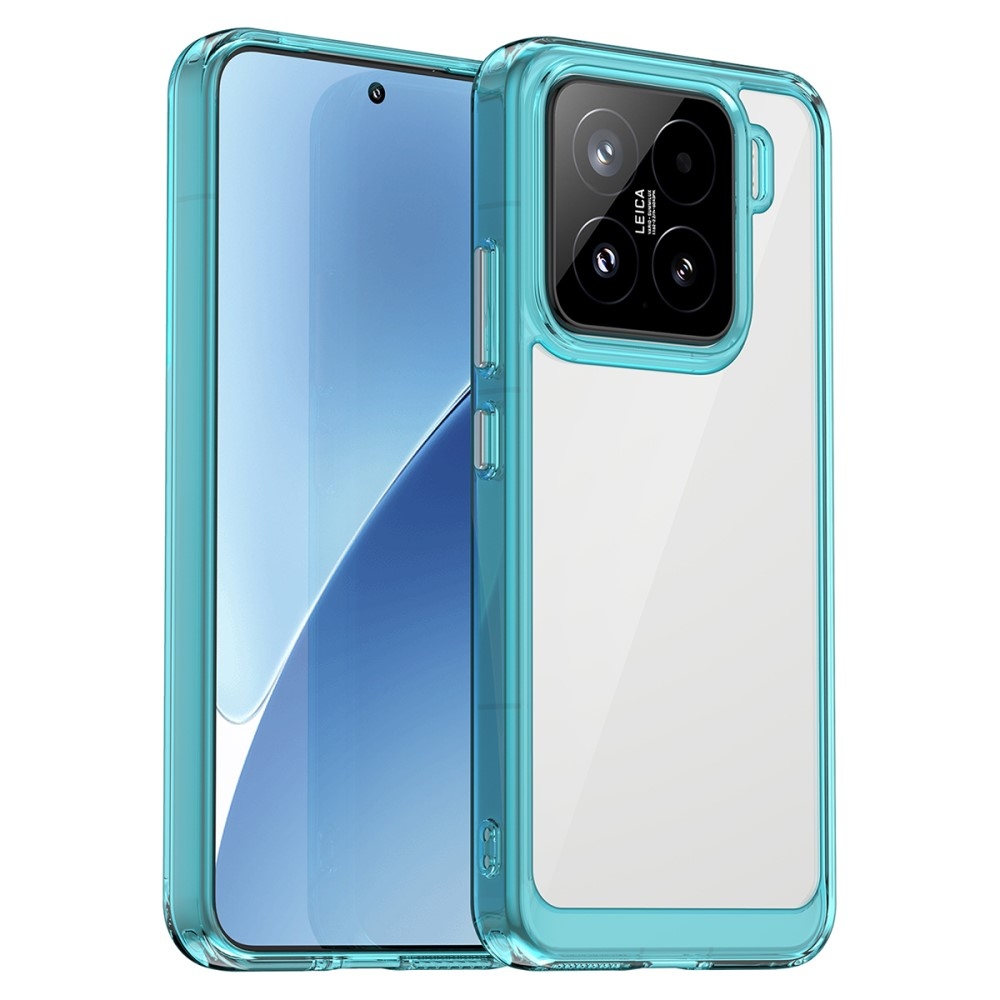 Gelový obal s pevnými zády na Xiaomi 15 - světlemodrý