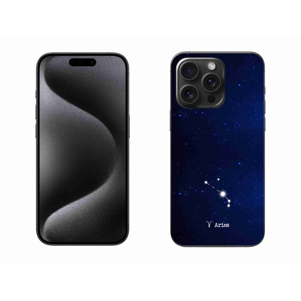 Gelový kryt mmCase na iPhone 15 Pro Max - souhvězdí Berana