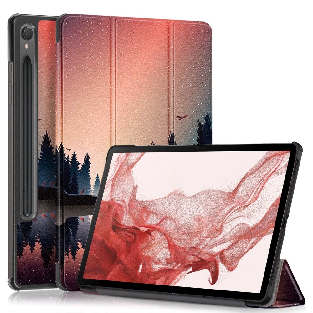 Print chytré zavírací pouzdro na Samsung Galaxy Tab S9/Tab S10 - les