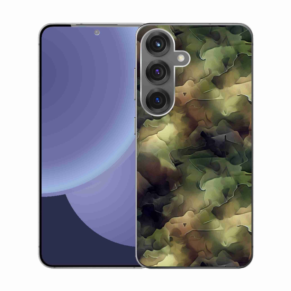 Gelový kryt mmCase na Samsung Galaxy S25 - maskáčový vzor 10