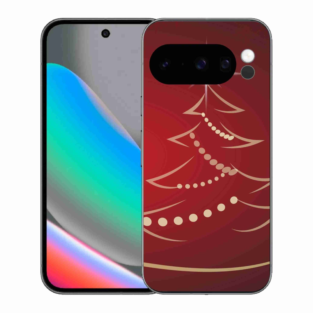 Gelový kryt mmCase na Google Pixel 10 Pro - kreslený vánoční stromek
