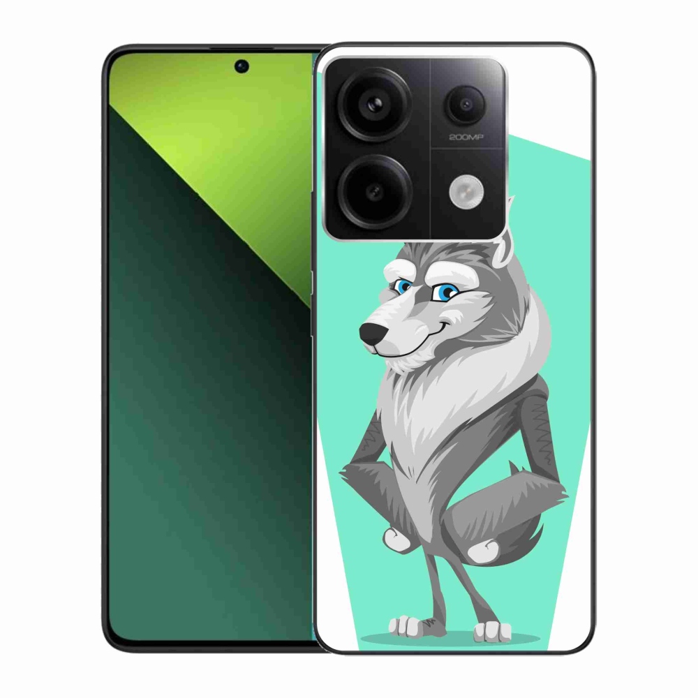 Gelový kryt mmCase na Xiaomi Redmi Note 13 Pro 5G/Poco X6 5G - kreslený vlk