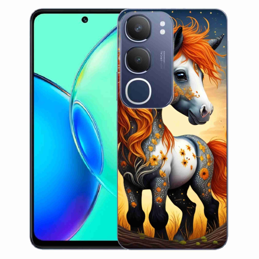 Gelový kryt mmCase na Vivo Y19s - barevný poník