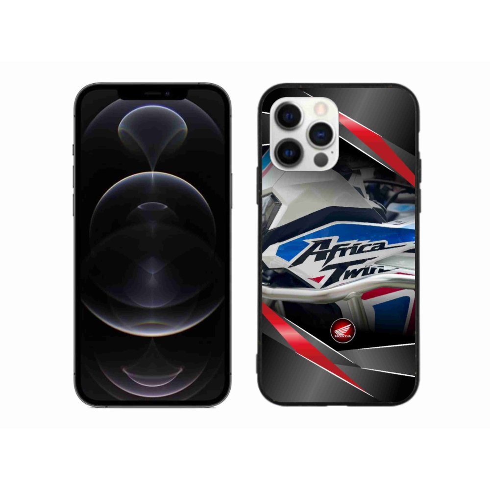 Gelový kryt mmCase na iPhone 12 Pro Max - motorka honda
