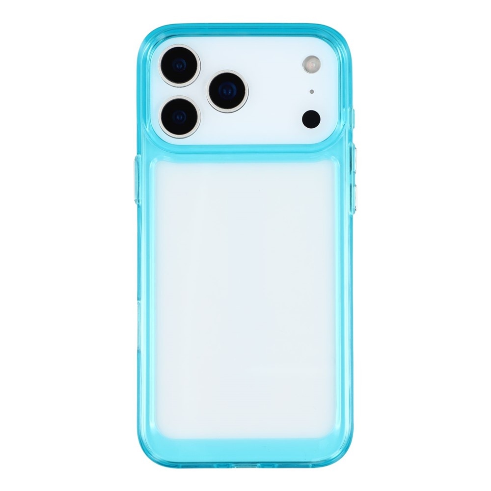 Gelový obal s pevnými zády na iPhone 17 Pro Max - světlemodrý