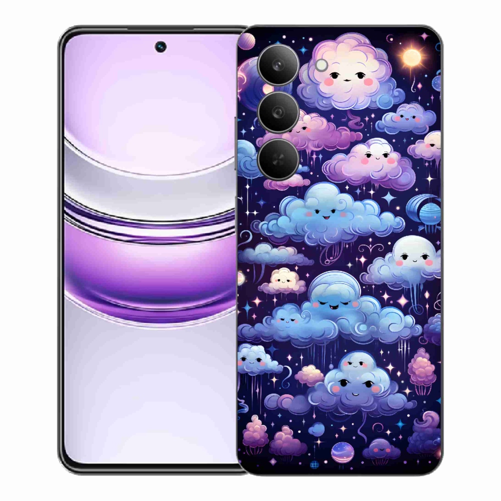 Gelový kryt mmCase na Realme 14x 5G - mráčky