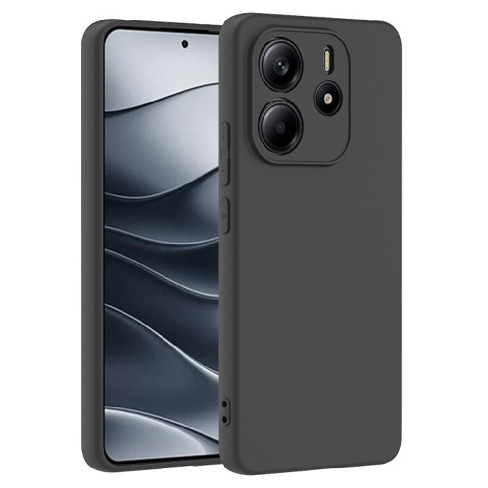 Matný gelový obal na Xiaomi Redmi Note 14 - černý